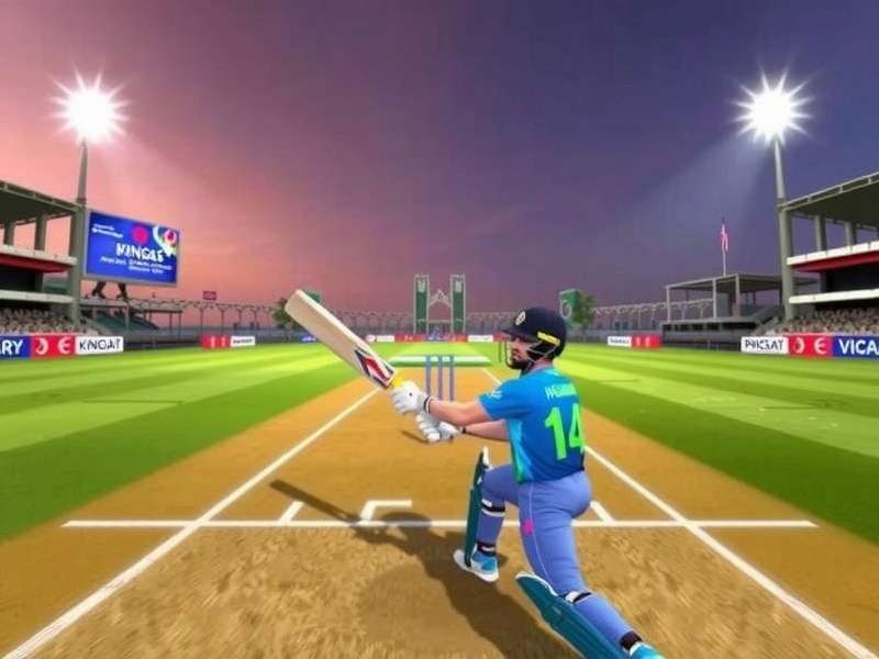 Kolkata Kings Strike - Exciting Gameplay Action Kolkata Kings Strike gameplay showing a batsman hitting a six at Eden Gardens